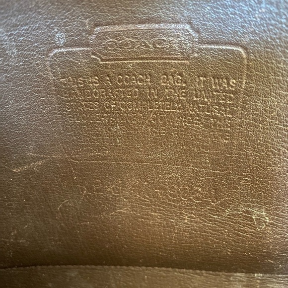 Coach Vintage Brown Leather Buckle Backpack 9064 - Picture 10 of 13